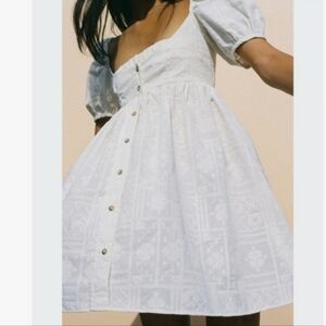 Ciao Lucia Diana Button-Front Mini Dress Size L